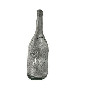 12"‎ Vintage Morey Mallorca Distillerias Wine Bottle Embossed Grapes Preowned